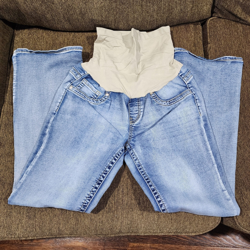 Chic Light Blue Wide Leg Jeans